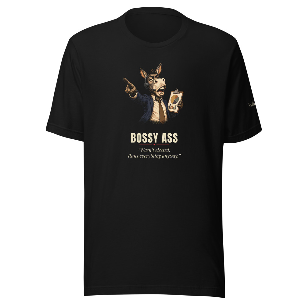 Bossy Ass Award Tee, front view
