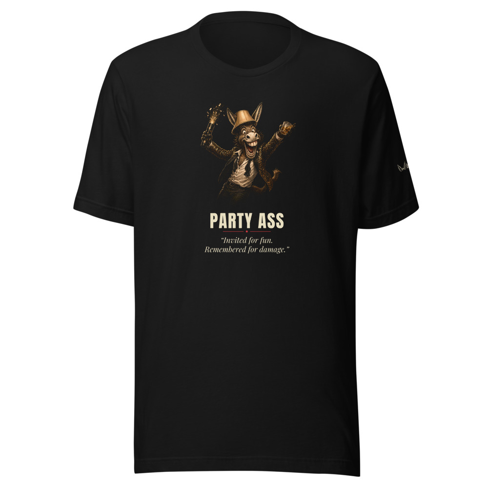Party Ass Award Tee, front view